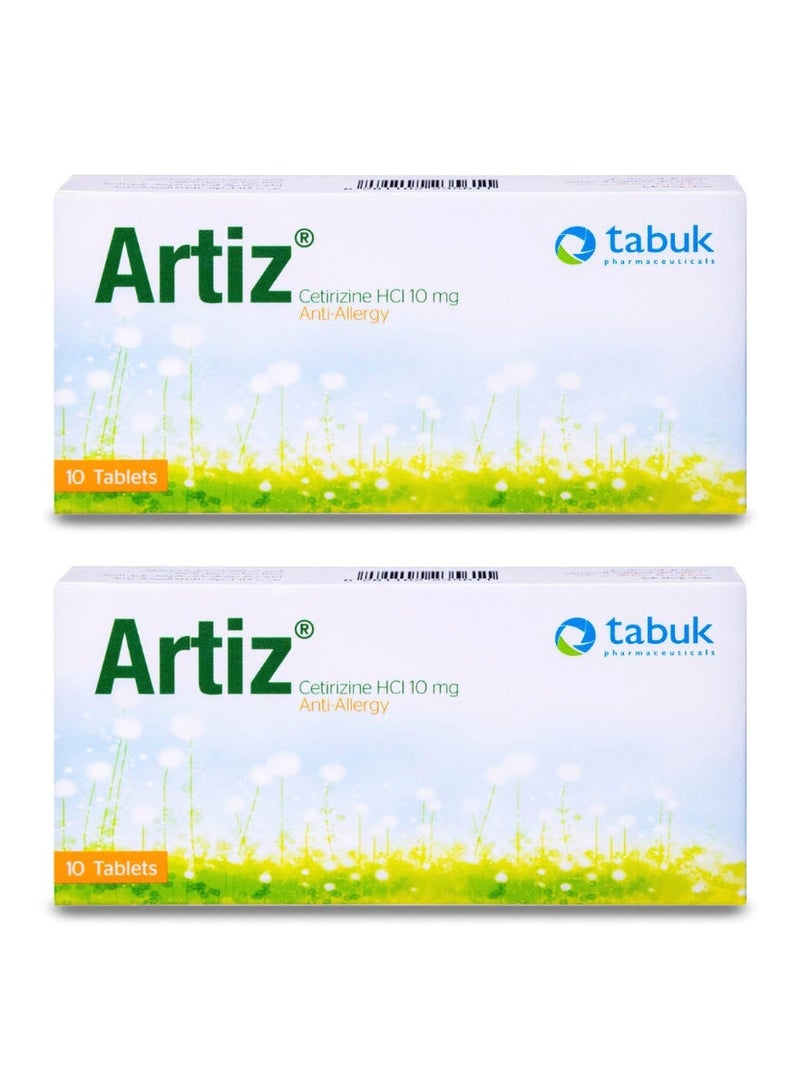 تبوك عبوتين من ارتيز 10 مجم 10 قرص - Image 1